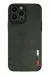 Newface iPhone 13 Pro Max Kılıf Loop Deri Silikon - Yeşil