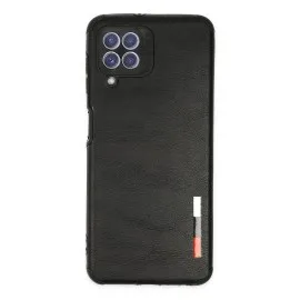 Newface Samsung Galaxy A22 Kılıf Loop Deri Silikon - Siyah