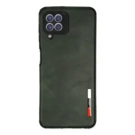 Newface Samsung Galaxy A22 Kılıf Loop Deri Silikon - Yeşil