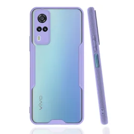 Newface Vivo Y53S Kılıf Platin Silikon - Lila