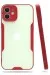 Newface Iphone 12 Kılıf Platin Silikon - Kırmızı