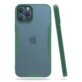 Newface Iphone 12 Pro Max Kılıf Platin Silikon - Yeşil