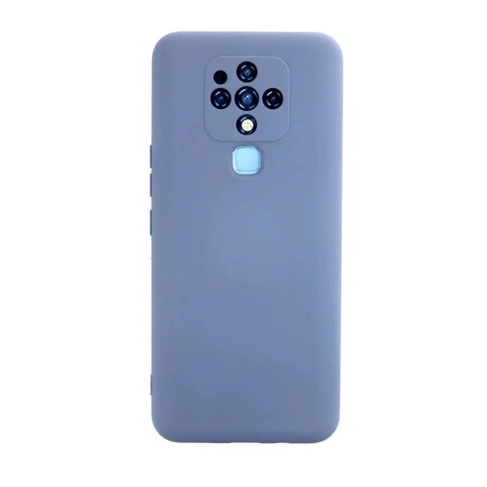 Newface Tecno Camon 16 Kılıf Nano Içi Kadife Silikon - Gri