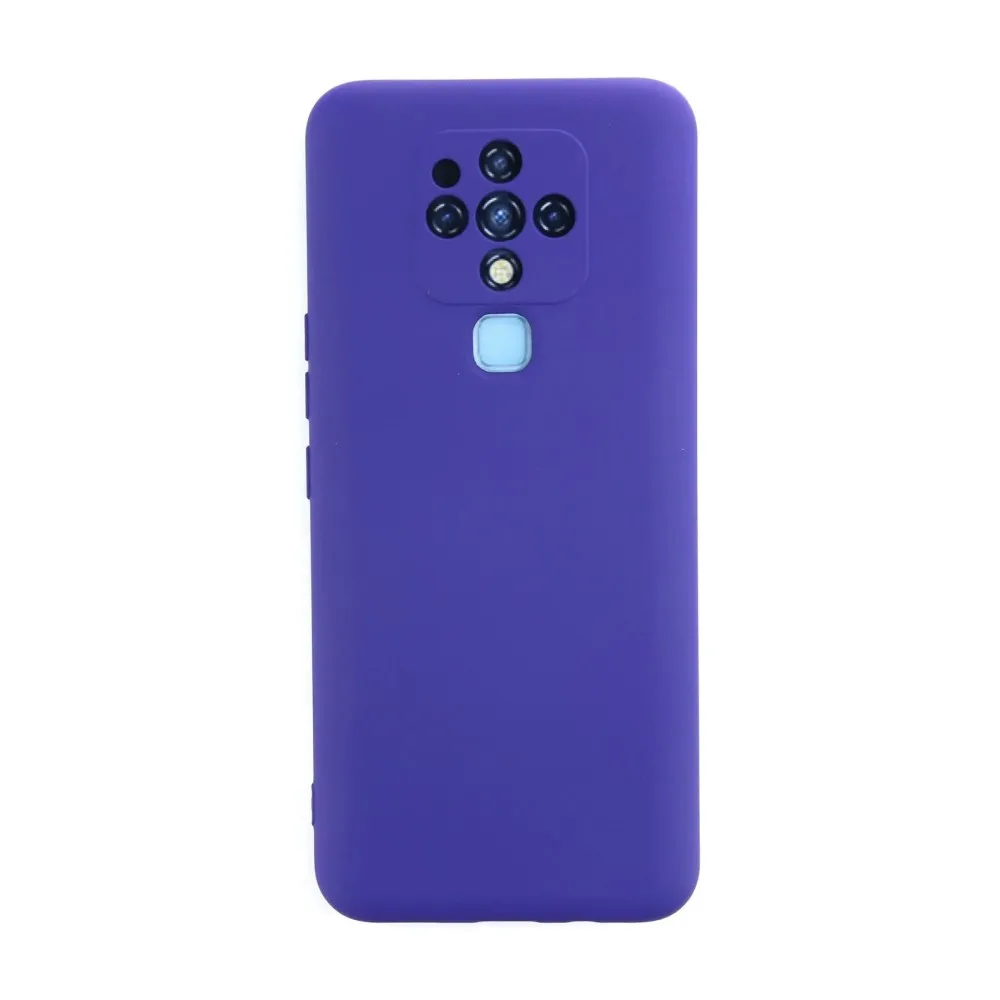 Newface Tecno Camon 16 Kılıf Nano Içi Kadife Silikon - Mor