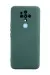 Newface Tecno Camon 16 Kılıf Nano Içi Kadife Silikon - Koyu Yeşil
