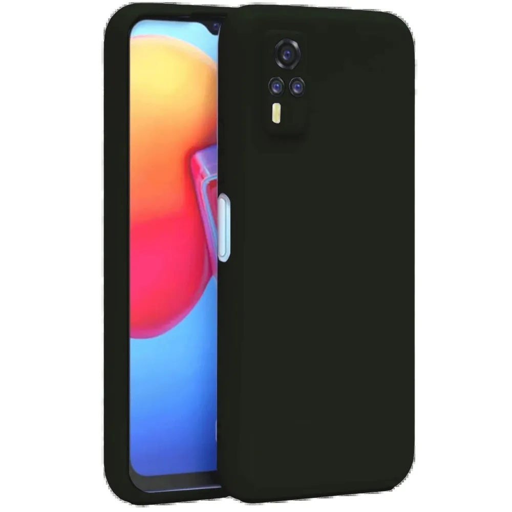 Newface Vivo Y53S Kılıf Nano Içi Kadife Silikon - Siyah