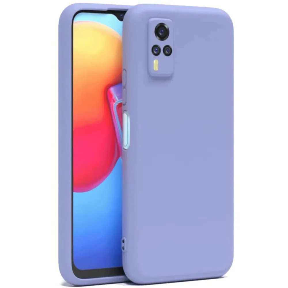 Newface Vivo Y53S Kılıf Nano Içi Kadife Silikon - Lila