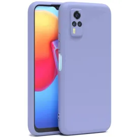 Newface Vivo Y53S Kılıf Nano Içi Kadife Silikon - Lila