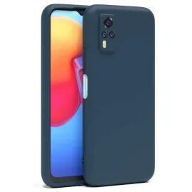 Newface Vivo Y53S Kılıf Nano Içi Kadife Silikon - Lacivert