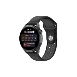 Newface Watch 20Mm Spor Delikli Kordon - Siyah-Füme