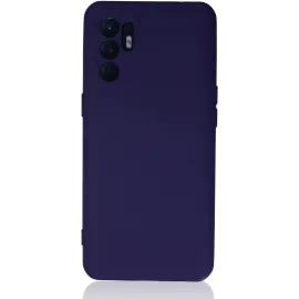Newface Oppo Reno 6 Kılıf Nano Içi Kadife Silikon - Mor