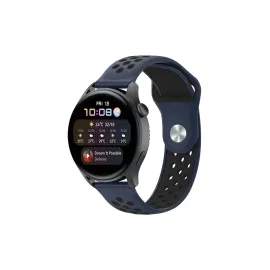 Newface Watch 22mm Spor Delikli Kordon - Lacivert-Siyah