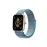 Newface Watch 22Mm Hasırlı Cırtcırtlı Kordon - Turkuaz