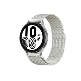 Newface Samsung Galaxy Watch 4 Metal Mıknatıslı Kordon - Gümüş