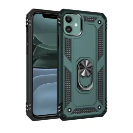 Newface Iphone 11 Kılıf Sofya Yüzüklü Silikon Kapak - Yeşil