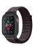 Newface Apple Watch 38mm Hasırlı Cırtcırtlı Kasalı Kordon - Siyah-Mavi