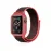 Newface Apple Watch 42Mm Hasırlı Cırtcırtlı Kasalı Kordon - Siyah-Pembe