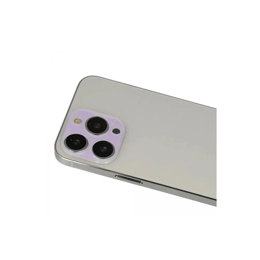 Newface iPhone 13 Pro Max Rainbow Kamera Lens Koruma Cam - Mor