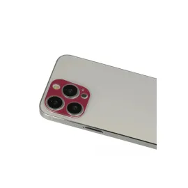 Newface iPhone 13 Pro Max Rainbow Kamera Lens Koruma Cam - Koyu Kırmızı