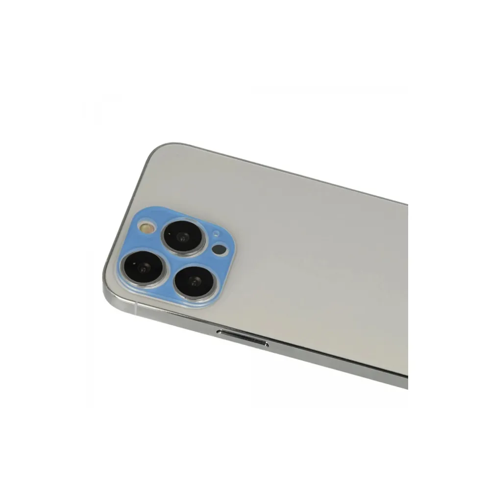 Newface iPhone 13 Pro Max Rainbow Kamera Lens Koruma Cam - Mavi