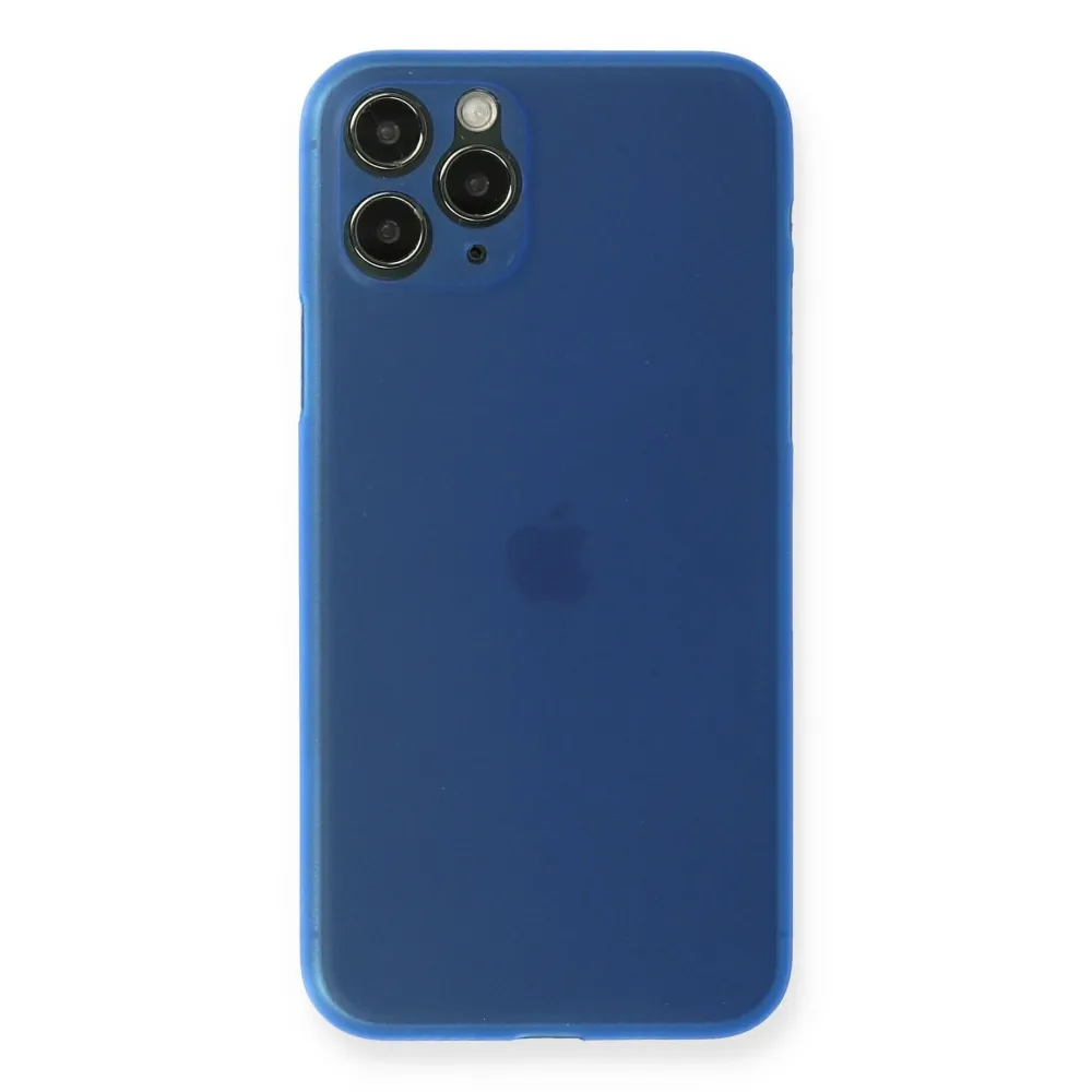 Newface Iphone 11 Pro Max Kılıf Pp Ultra İnce Kapak - Mavi