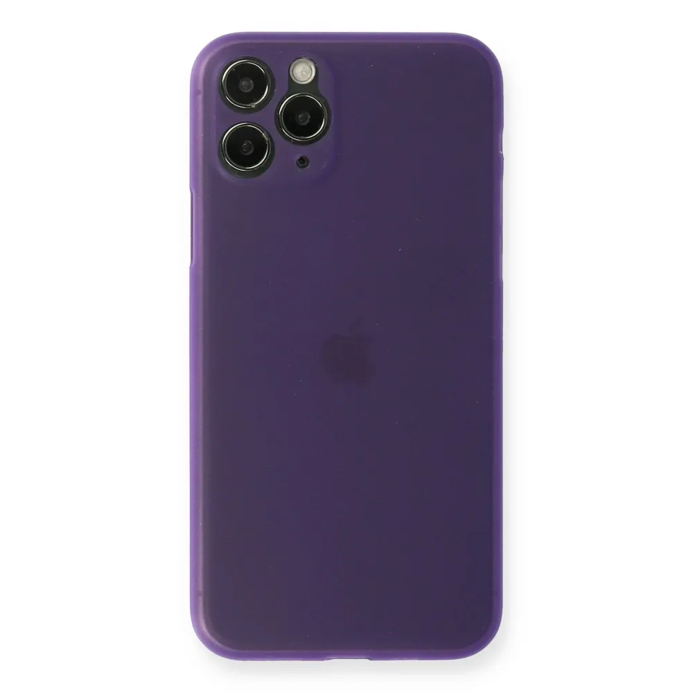 Newface Iphone 11 Pro Max Kılıf Pp Ultra İnce Kapak - Mor
