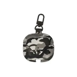 Newface Airpods Pro 2 (2.nesil) Çanta Kamuflaj Deri Kılıf - Gri