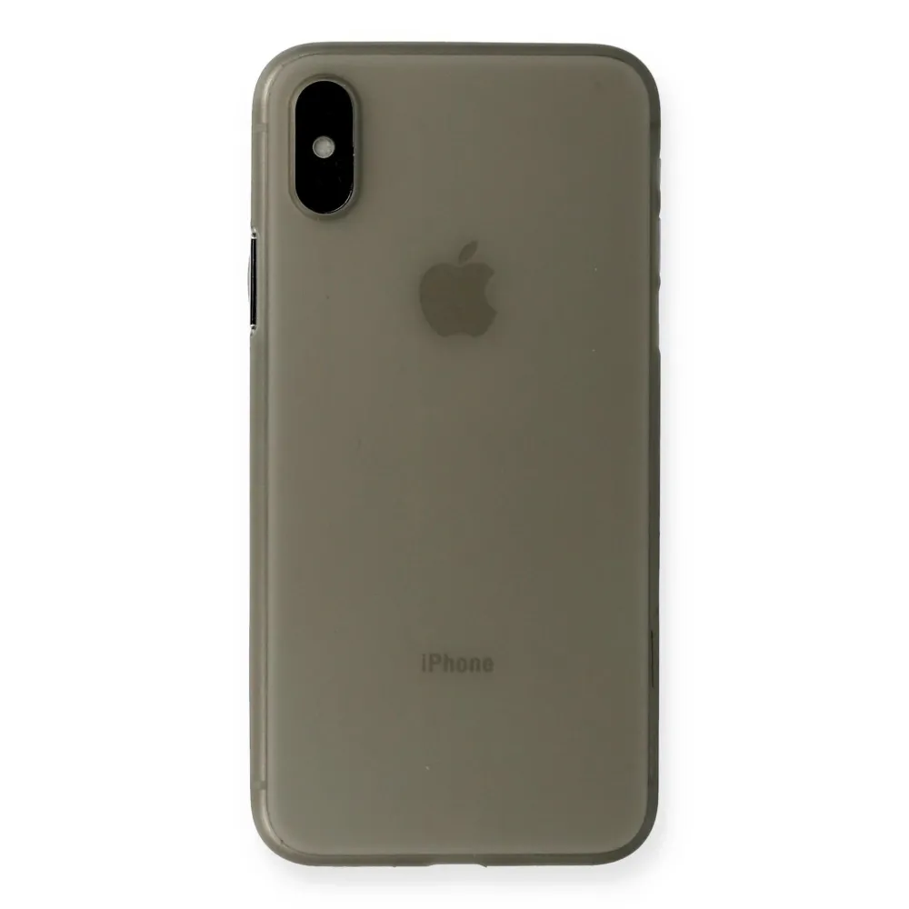 Newface Iphone Xs Max Kılıf Pp Ultra İnce Kapak - Gri