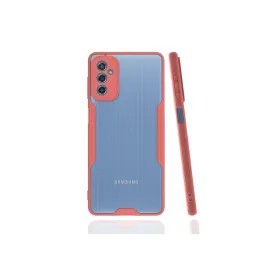 Newface Samsung Galaxy M52 5G Kılıf Platin Silikon - Pembe