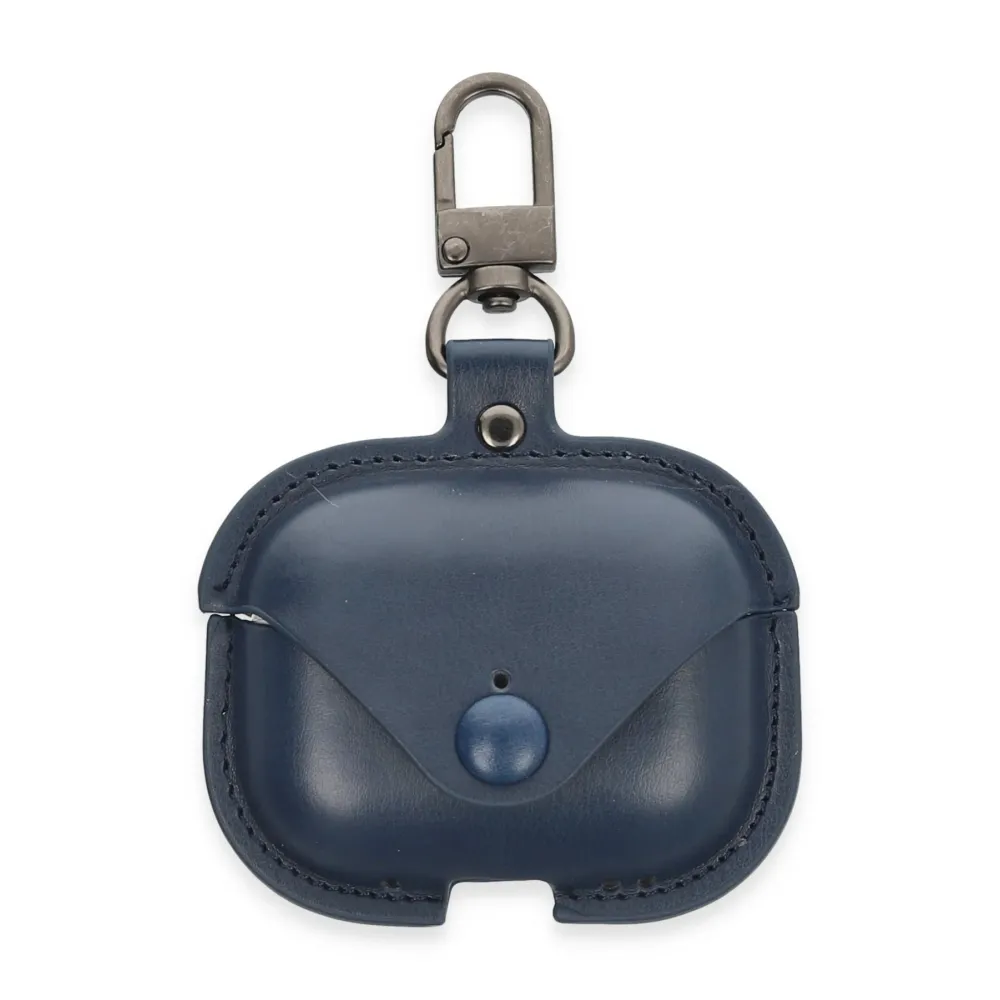 Newface Airpods 3 (3.nesil) Çanta Deri Kılıf - Lacivert