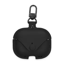 Newface Airpods Pro 2 (2.nesil) Çanta Deri Kılıf - Siyah