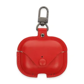 Newface Airpods Pro 2 (2.nesil) Çanta Deri Kılıf - Kırmızı