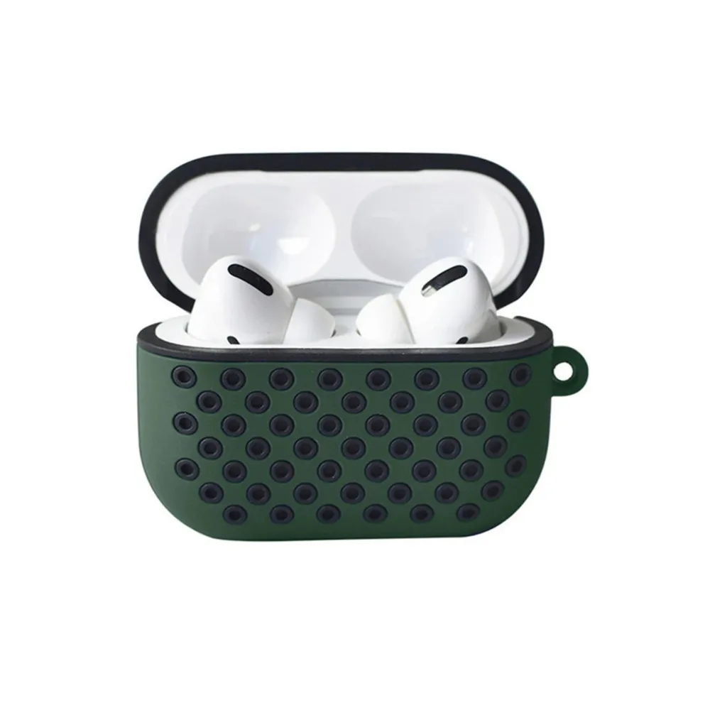 Newface Airpods Pro 2 (2.nesil) Spor Delikli Kılıf - Haki Yeşil-Siyah