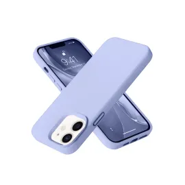 Newface Iphone 12 Kılıf Nano Içi Kadife Silikon - Lila