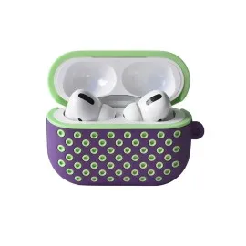 Newface Airpods Pro 2 (2.nesil) Spor Delikli Kılıf - Lila-Yeşil