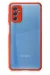 Newface Samsung Galaxy M52 5G Kılıf Miami Şeffaf Silikon - Kırmızı