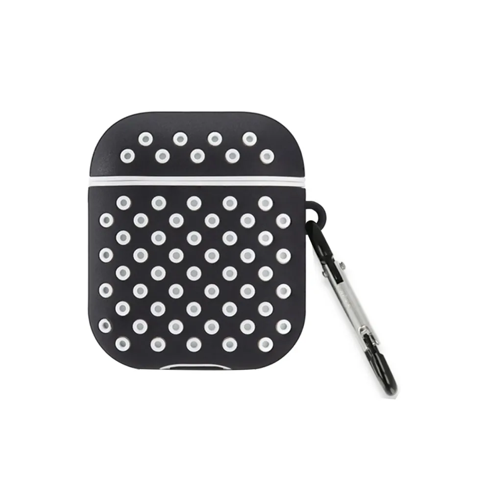 Newface Airpods 2 (2.nesil) Spor Delikli Kılıf - Siyah-Beyaz