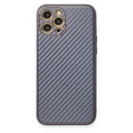 Newface Iphone 12 Pro Kılıf Coco Karbon Silikon - Gri