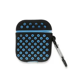 Newface Airpods 2 (2.nesil) Spor Delikli Kılıf - Siyah-Mavi