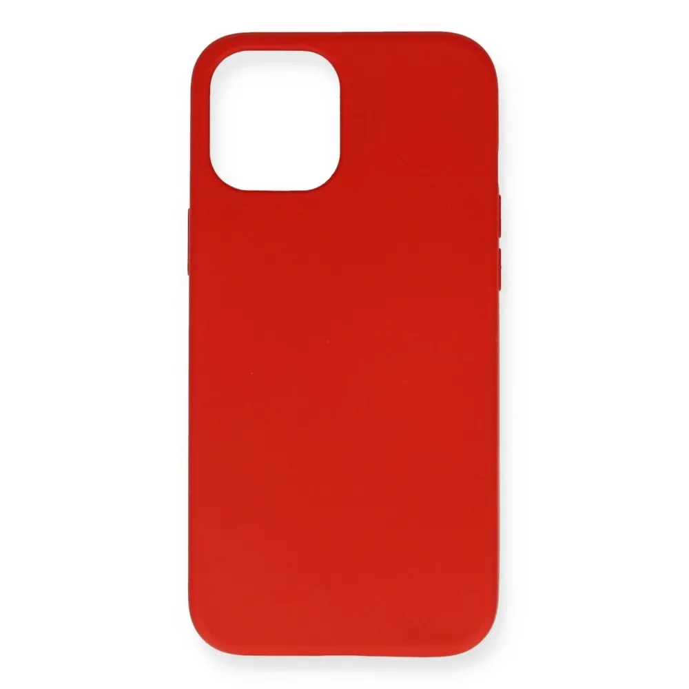 Newface Iphone 12 Mini Kılıf Nano Içi Kadife Silikon - Kırmızı