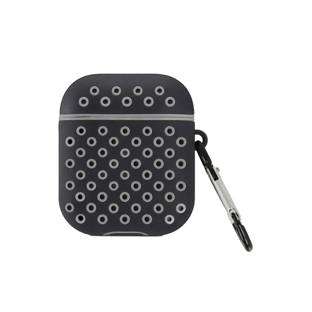 Newface Airpods 2 (2.nesil) Spor Delikli Kılıf - Siyah-Gri