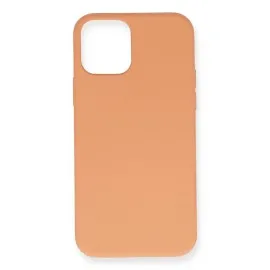 Newface Iphone 12 Mini Kılıf Nano Içi Kadife Silikon - Turuncu