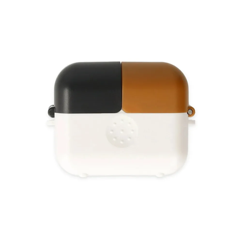 Newface Airpods 3 (3.nesil) Basmalı Kılıf - Beyaz-Siyah-Kahverengi