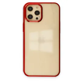 Newface Iphone 12 Pro Max Kılıf Element Silikon - Kırmızı