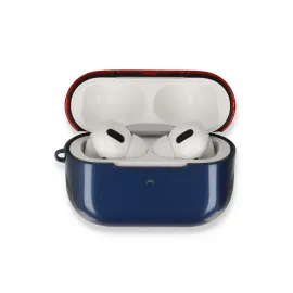 Newface Airpods Pro (1.nesil) 3in1 Kılıf - Lacivert-Kırmızı