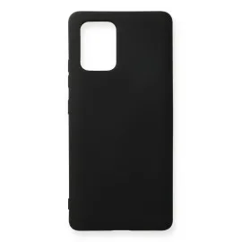 Newface Samsung Galaxy A91 / S10 Lite Kılıf Nano Içi Kadife Silikon - Siyah