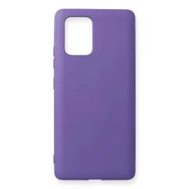 Newface Samsung Galaxy A91 / S10 Lite Kılıf Nano Içi Kadife Silikon - Mor