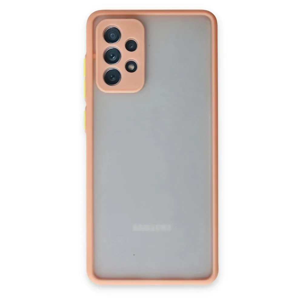Newface Samsung Galaxy A72 Kılıf Montreal Silikon Kapak - Pembe