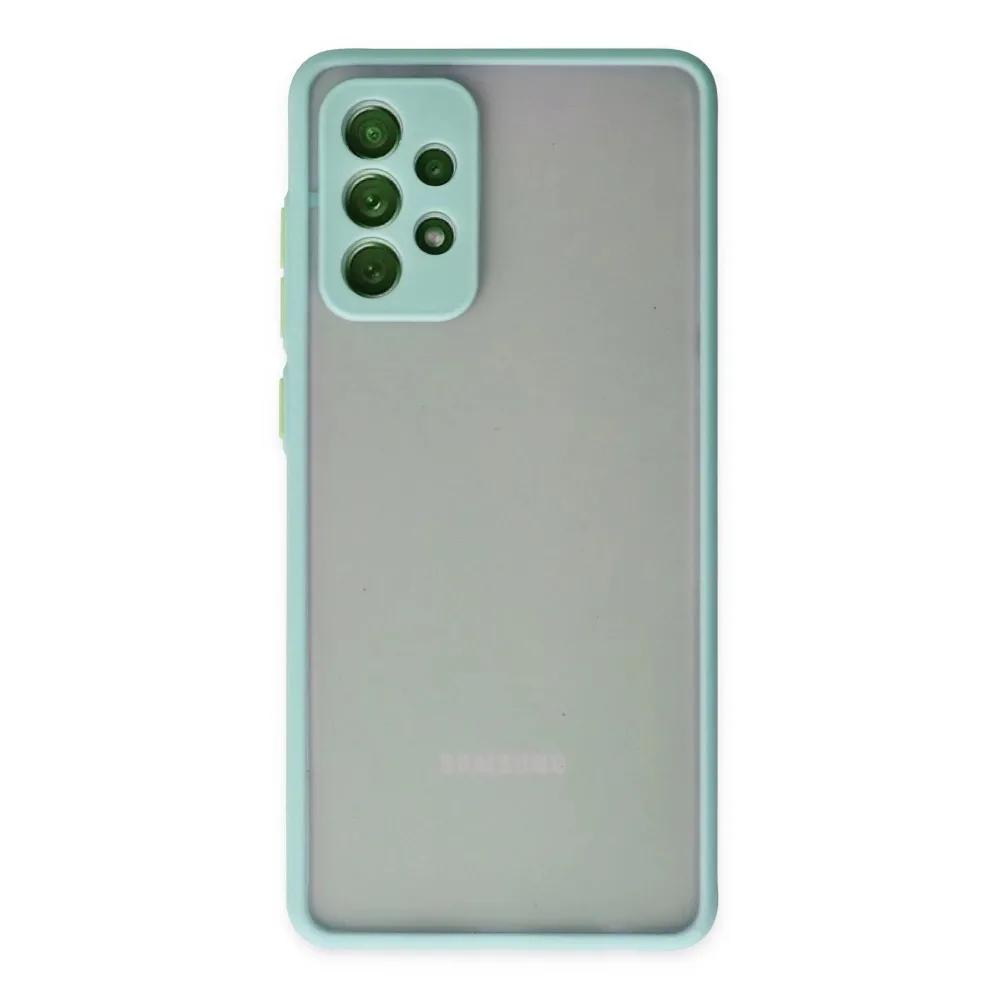 Newface Samsung Galaxy A72 Kılıf Montreal Silikon Kapak - Turkuaz