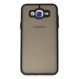 Newface Samsung Galaxy J7 Kılıf Montreal Silikon Kapak - Siyah